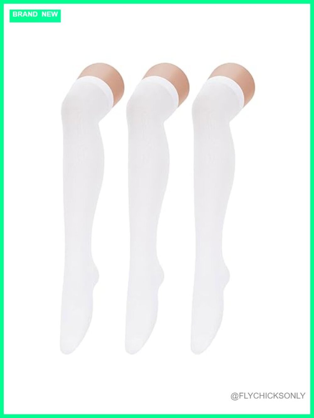 Thigh High Socks 3 Pairs Over the Knee Velvet Socks for Women Tube Socks